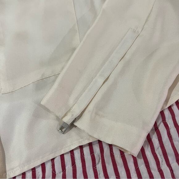 Rag & Bone Lily Silk Long Sleeve Blouse Vanilla Size S NWT - Picture 5 of 9